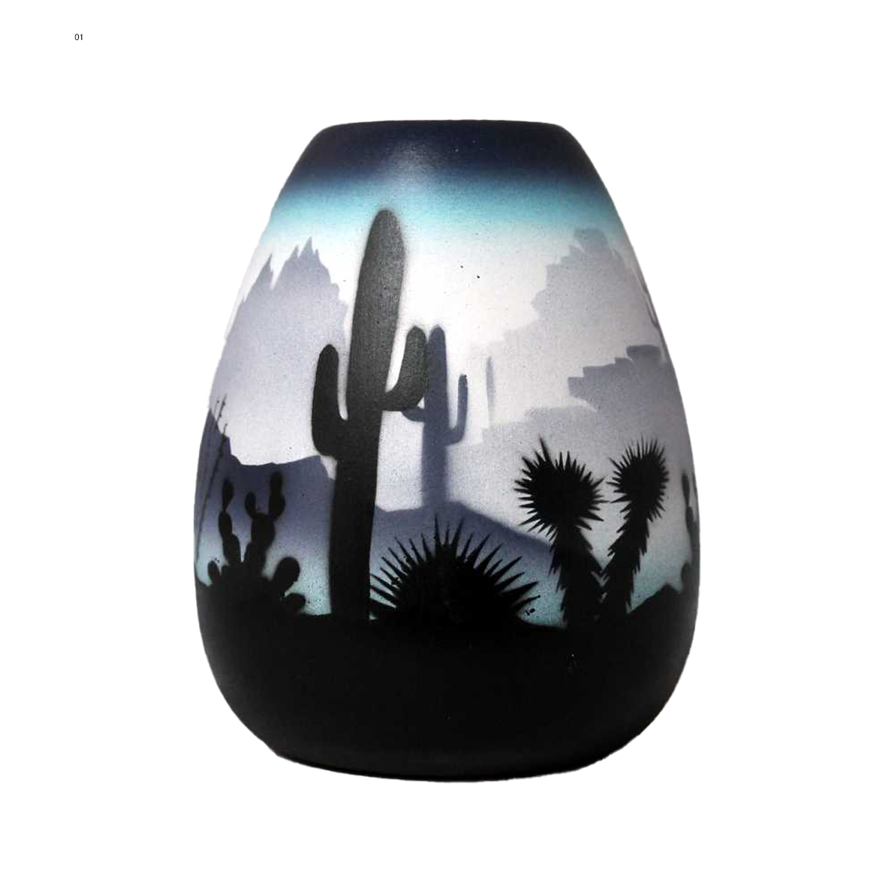 44015 Blue Sonora Desert 4 x 5 1/2 Vase