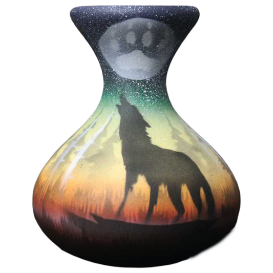 Woodland Shadows - Wolf 4 x 5 Bud Vase -(WSS5)