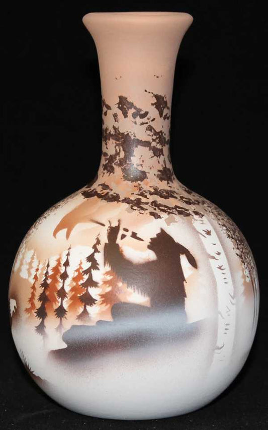 Calling The Spirits 4 1/2 x 7 1/2 Ball Vase -(69031)