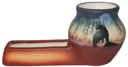 39093 Woodland Shadows - Bear  7 1/2 x 3 1/2 Desk Caddy