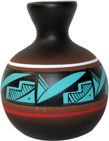 42014 Cindy Blackhorse ACCENTS 4 x 5 1/2 Ball Vase