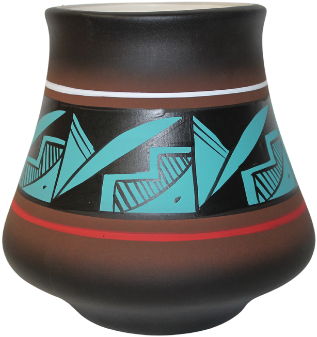 42118 Cindy Blackhorse ACCENTS 8 x 7 1/2 Vase