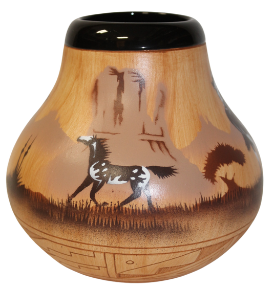 Horses by James Benally -(JBW6644)