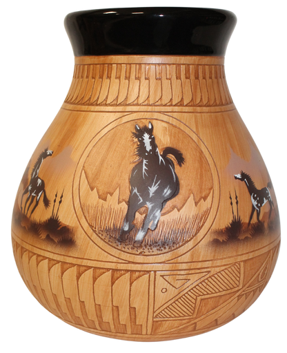 Woodgrain Finish Collector Piece by James Benally - (JBW52143)