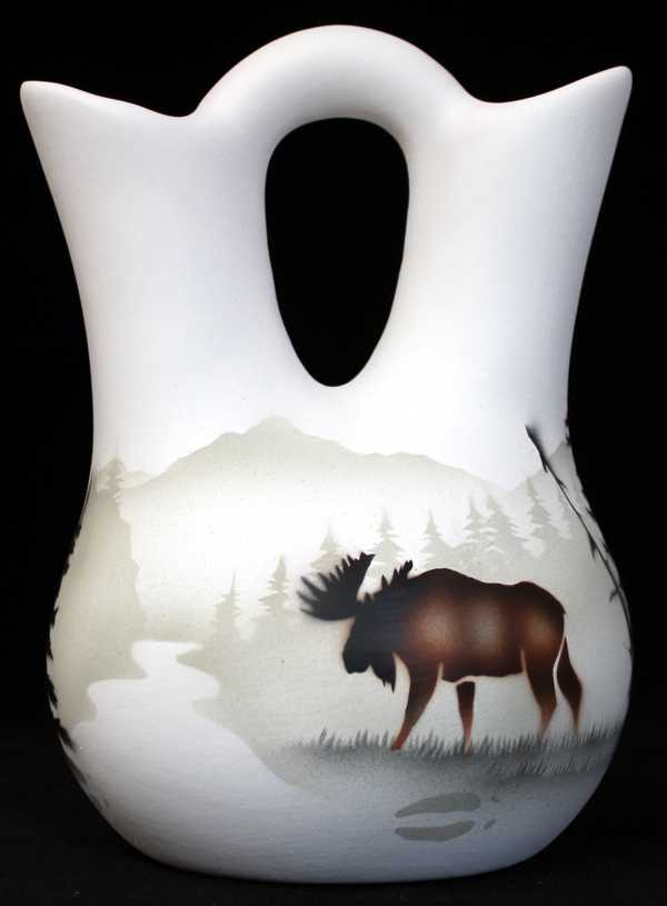 High Country Tracks Moose 5 1/2 x 8 Wedding Vase -(60025)