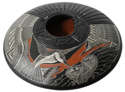 Two Tone and Deep Etched Collector Piece by Leo Blackhorse -(LBW880A)