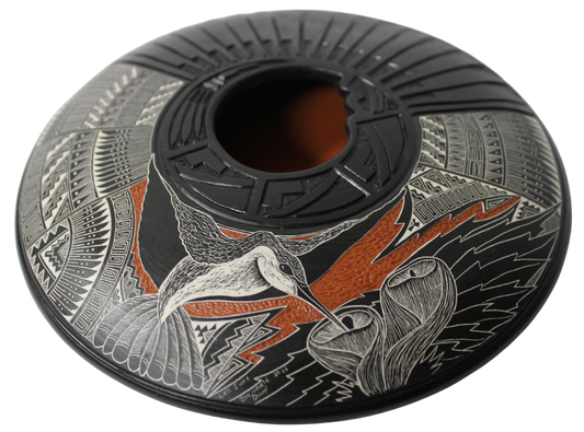 Two Tone and Deep Etched Collector Piece by Leo Blackhorse -(LBW880A)