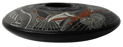 Two Tone and Deep Etched Collector Piece by Leo Blackhorse -(LBW880A)