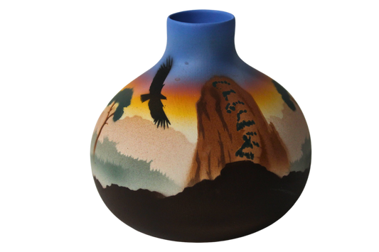 AL083 Angels Landing 3 1/2 x 3 1/2 Ball Vase