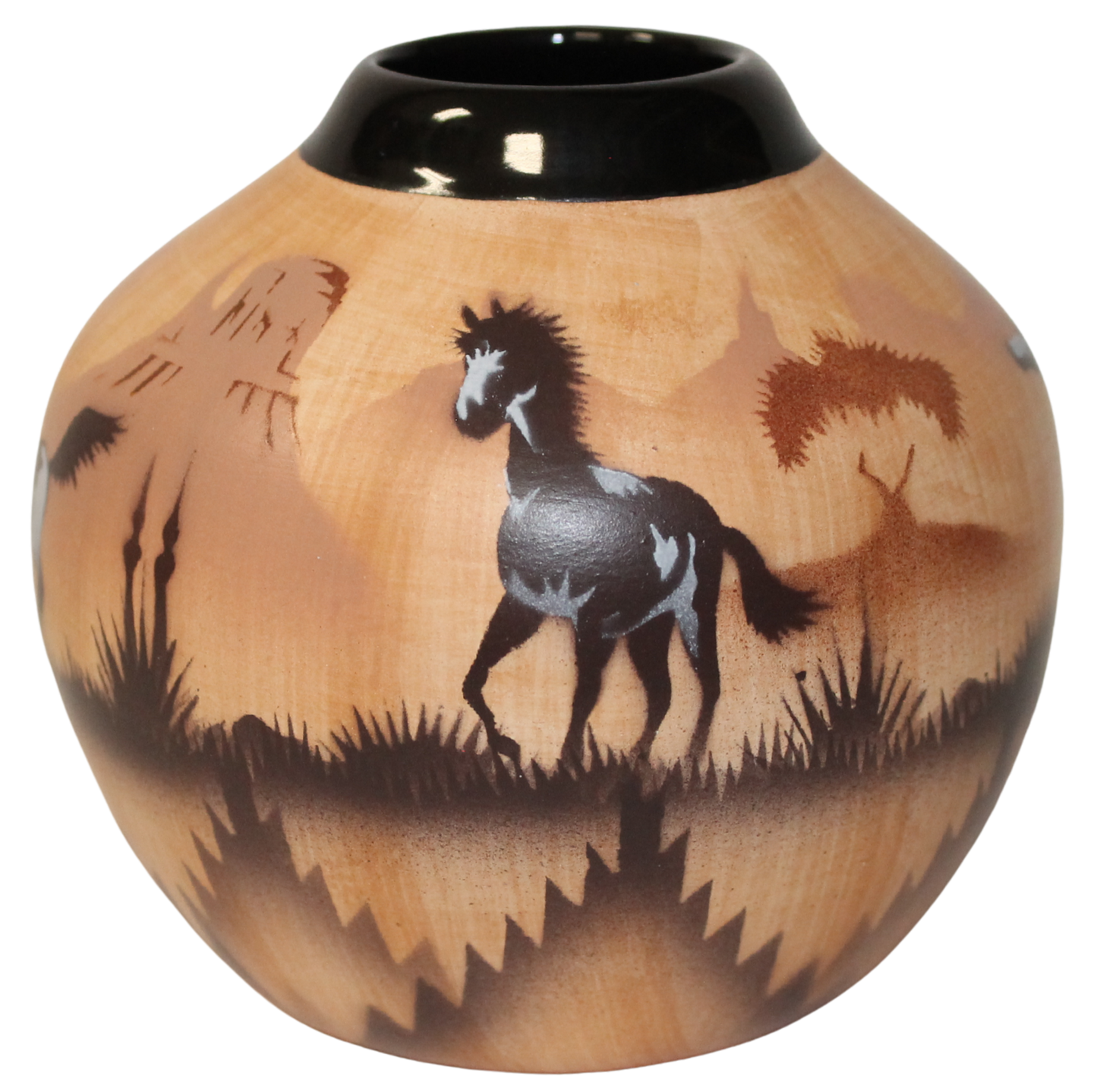 Horses by James Benally -(JBWB3535)