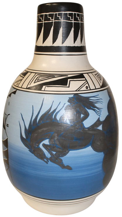 JFL Legacy Collector- Delbert Blackhorse - Cloud Horse Brave (7 x 12 Inches)