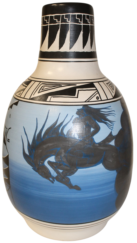 JFL Legacy Collector- Delbert Blackhorse - Cloud Horse Brave (7 x 12 Inches)