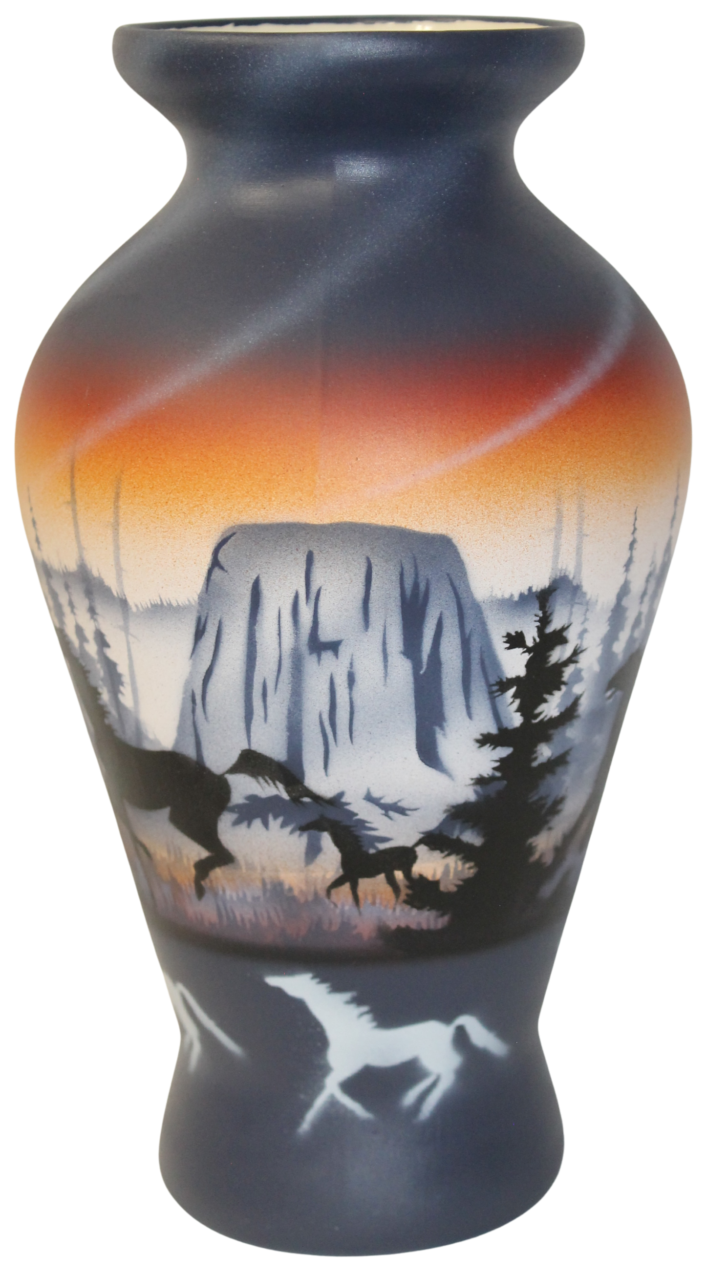 DTE4 Devils Tower 5 1/2 x 10 Flower Vase