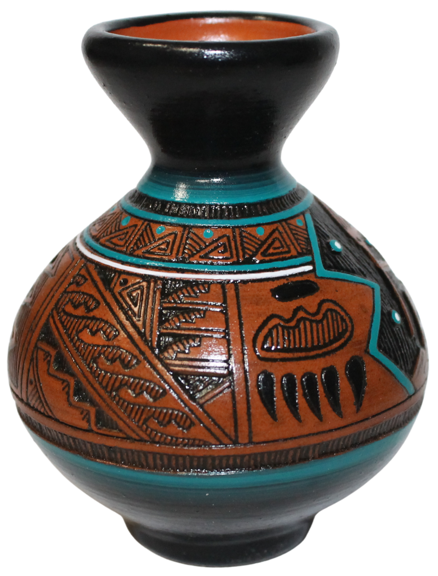 Herman Oliver Collector - Fine Etched Kokopelli with Color Accents (HOW180A)