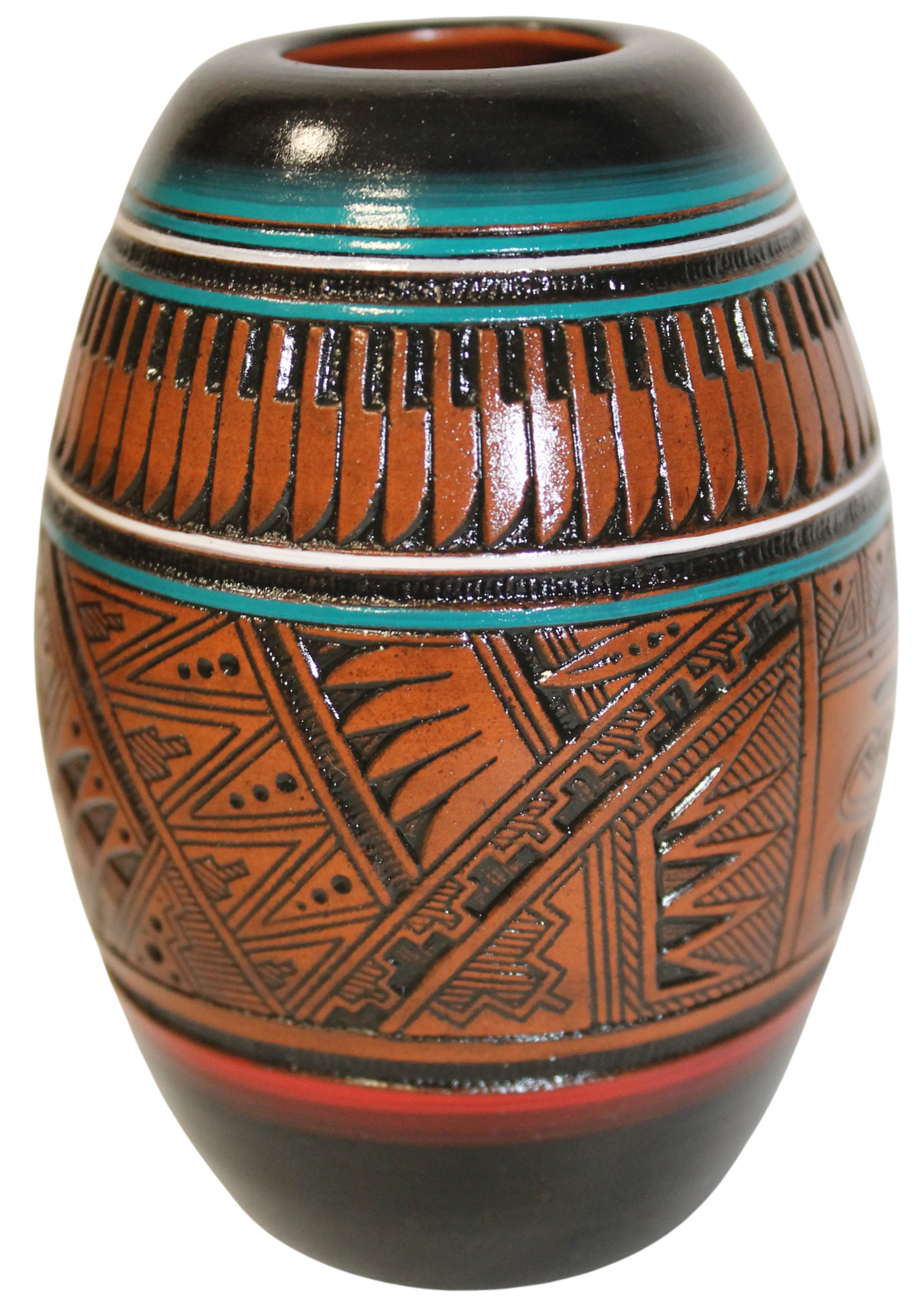 Herman Oliver Collector - Fine Etched Kokopelli with Color Accents (HOW270A)