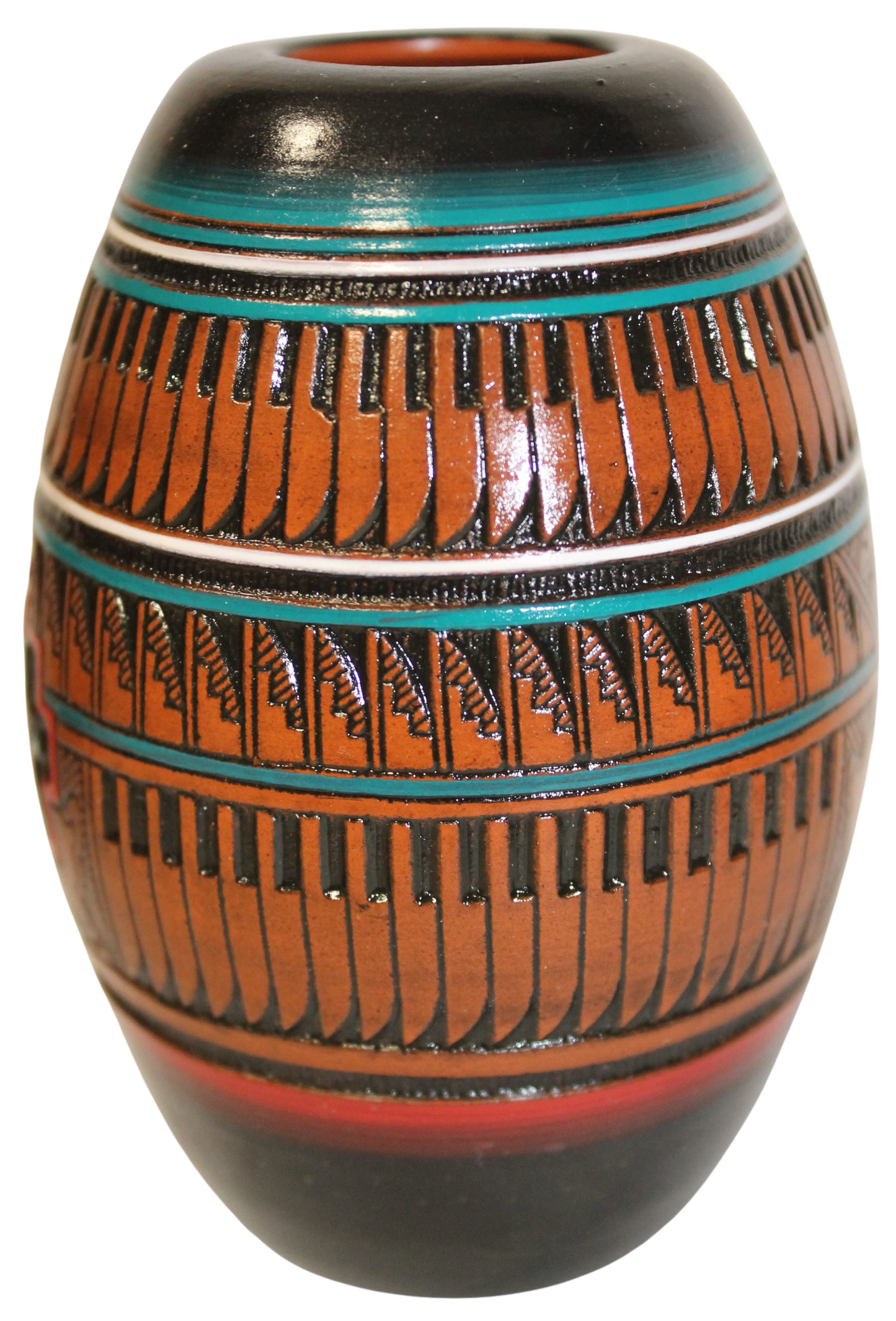 Herman Oliver Collector - Fine Etched Kokopelli with Color Accents (HOW270A)