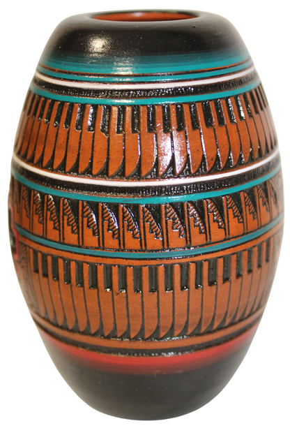 Herman Oliver Collector - Fine Etched Kokopelli with Color Accents (HOW270A)