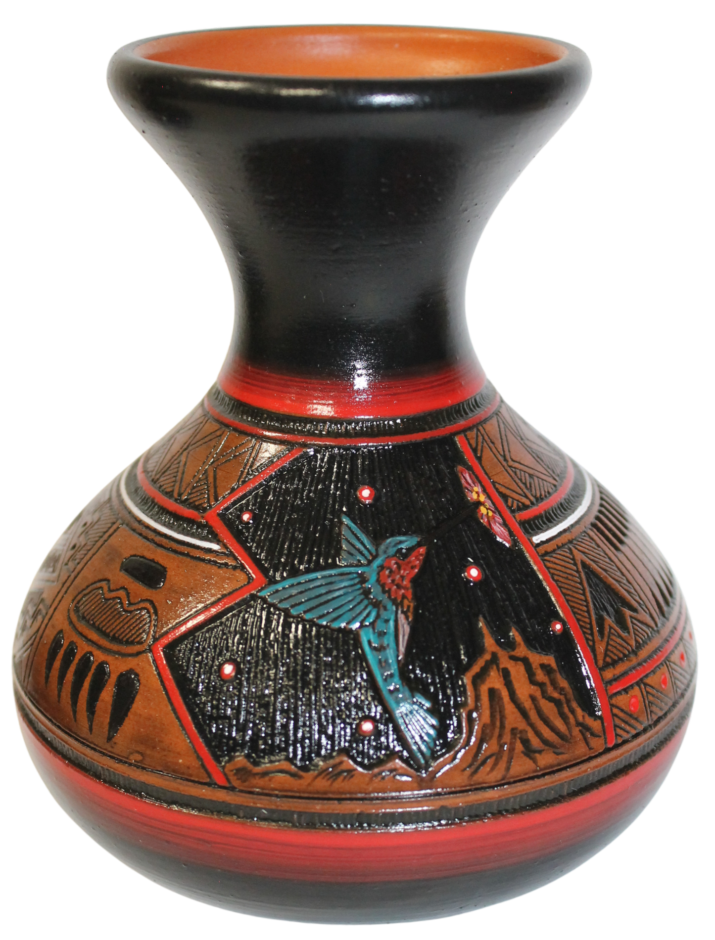 Herman Oliver Collector - Fine Etched Hummingbird with Color Accents (HOW360A)