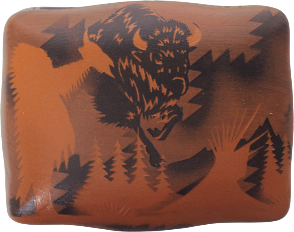 JFL Legacy - James Benally Box Buffalo (5 x 4 x 3 Inches)