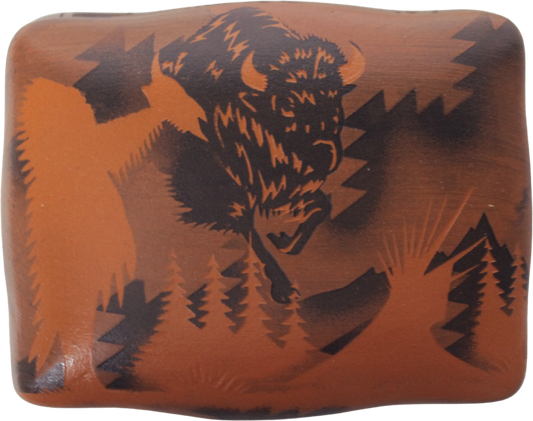 JFL Legacy - James Benally Box Buffalo (5 x 4 x 3 Inches)