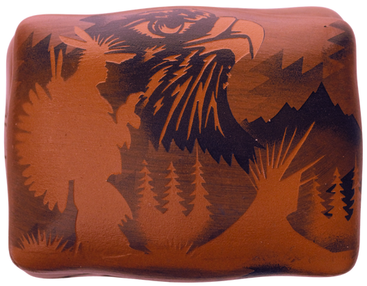 JFL Legacy - James Benally Box Eagle (5 x 4 x 3 Inches)