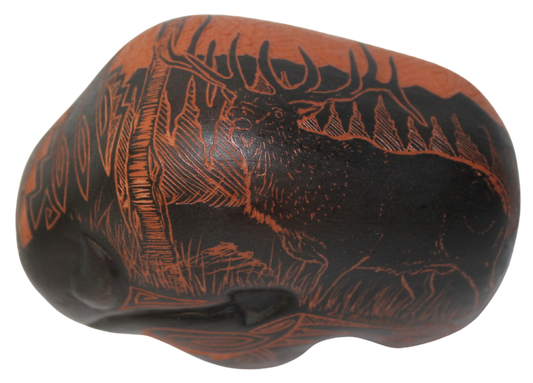 Single Etched Collector Piece by Leo Blackhorse -(lbw110g)