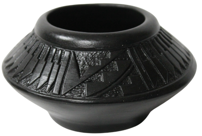 Deep Etched and Black Stained Collector Piece by Leo Blackhorse - (LBW220A)