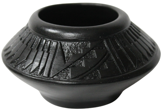 Deep Etched and Black Stained Collector Piece by Leo Blackhorse - (LBW220A)