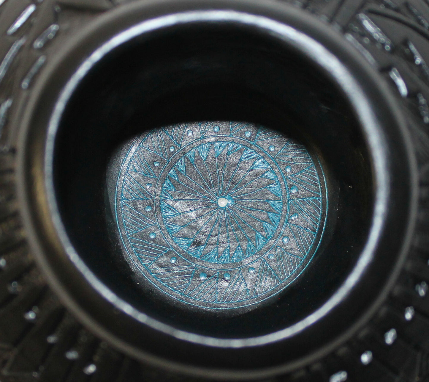 Deep Etched and Black Stained Collector Piece by Leo Blackhorse - (LBW220A)