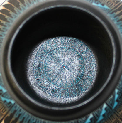 Two Tone Etched Collector Piece by Leo Blackhorse -(LBW440A)