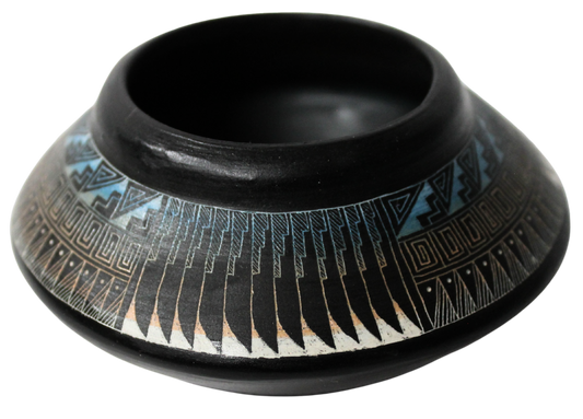 Two Tone Etched Collector Piece by Leo Blackhorse -(LBW440A)