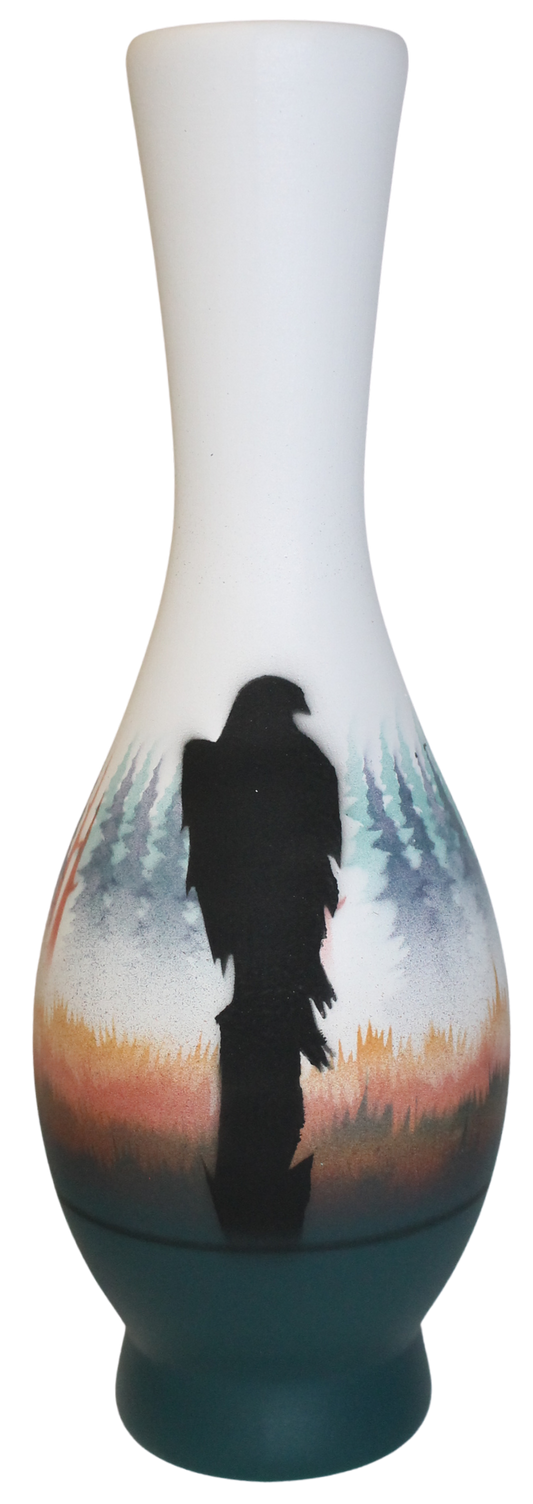 MSM4 Morning Mist -Moose 3 x 8 Bud Vase