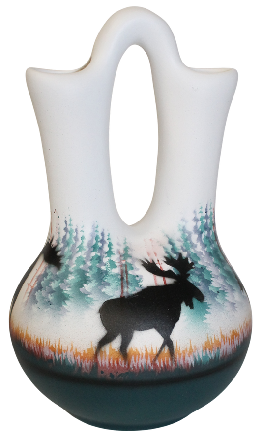 MSM7 Morning Mist -Moose 4 1/2 x 7 Wedding Vase