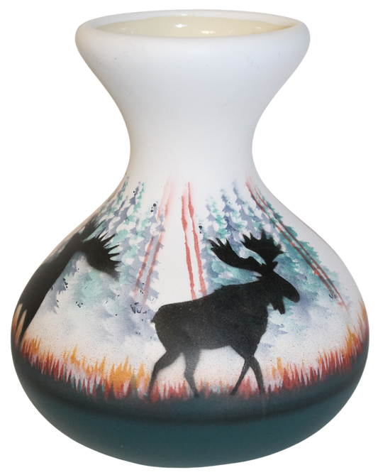 MSS5 Morning Mist -Moose 4 x 5 Bud Vase