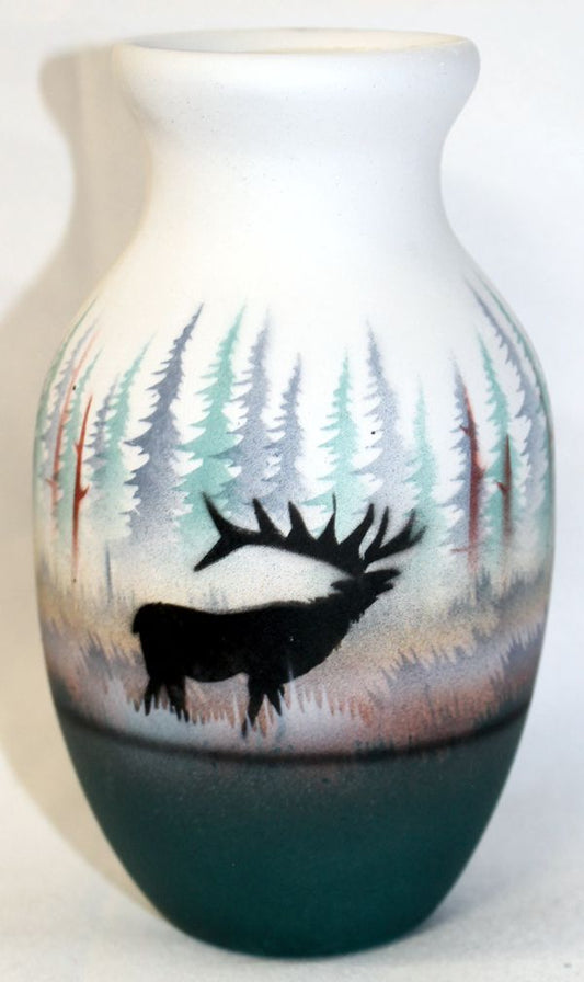 MTS1 Morning Mist -Elk 3 1/2 x 6 Bud Vase