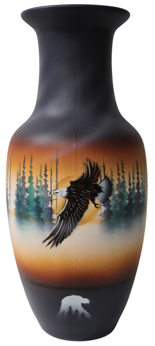 pcC3 Pine Cliff 6 x 14 Totem Vase