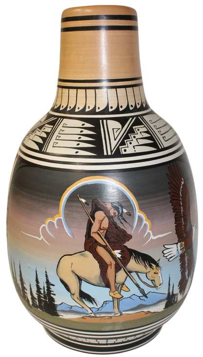 JFL Legacy Collector- Richard Yazzie End of Trail and Maiden (7 x 12 Inches)