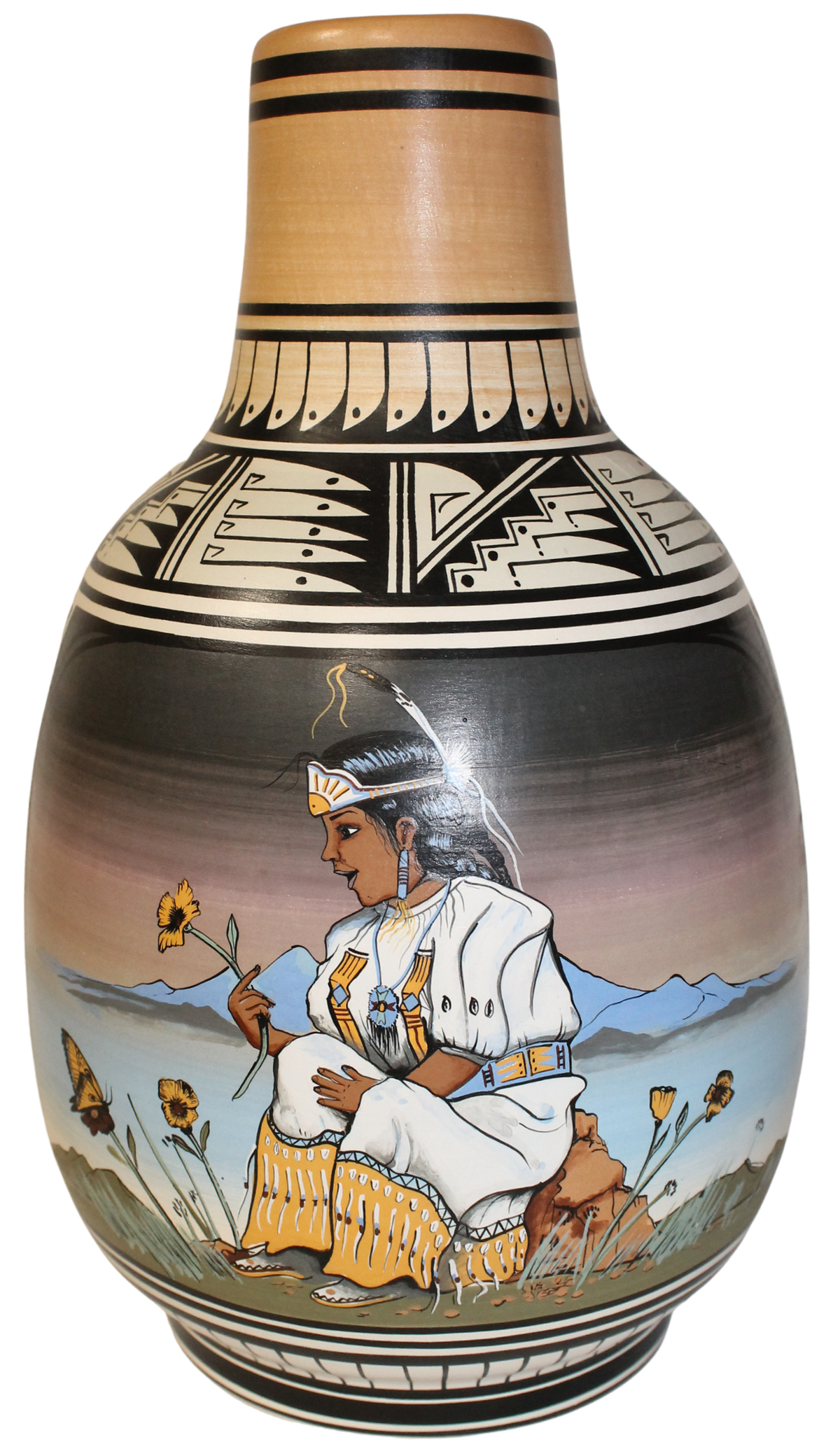 JFL Legacy Collector- Richard Yazzie End of Trail and Maiden (7 x 12 Inches)