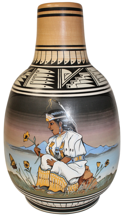 JFL Legacy Collector- Richard Yazzie End of Trail and Maiden (7 x 12 Inches)