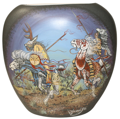 JFL Legacy Collector- Willie Begay - Warriors (8 x 3 x 8) Pillow Vase