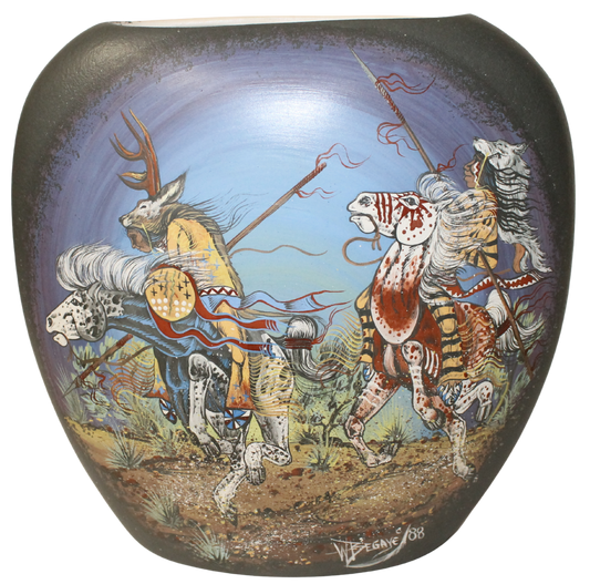 JFL Legacy Collector- Willie Begay - Warriors (8 x 3 x 8) Pillow Vase