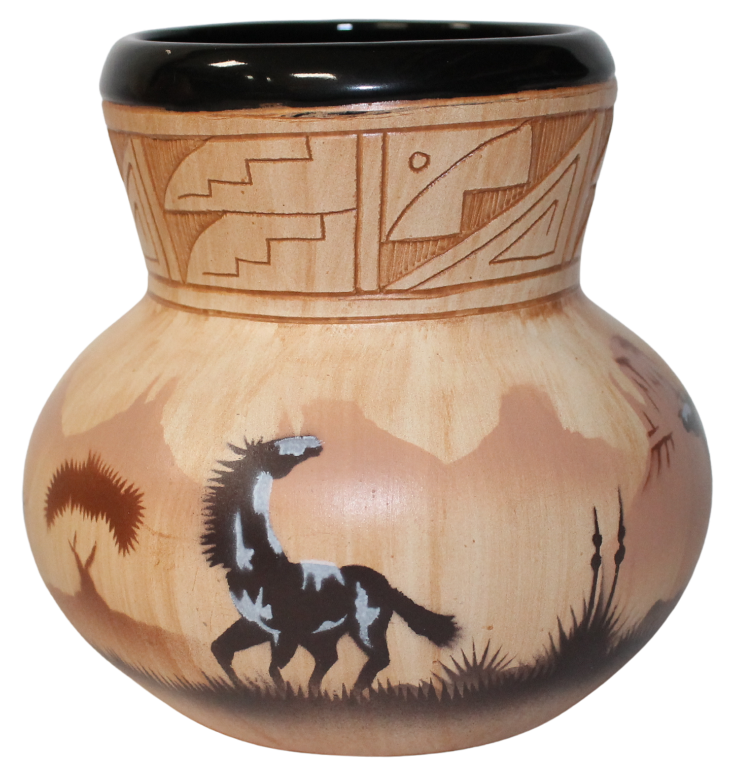 Horses by James Benally -(JBW5639)