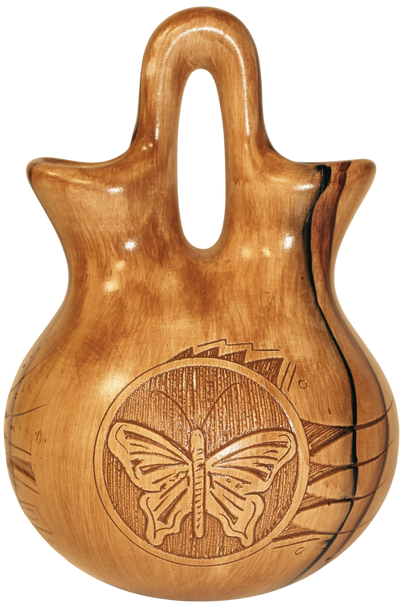 Butterfly Wedding Vase - Collector by Dwayne Blackhorse -(DBW25WVButterfly)