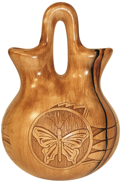 Butterfly Wedding Vase - Collector by Dwayne Blackhorse -(DBW25WVButterfly)