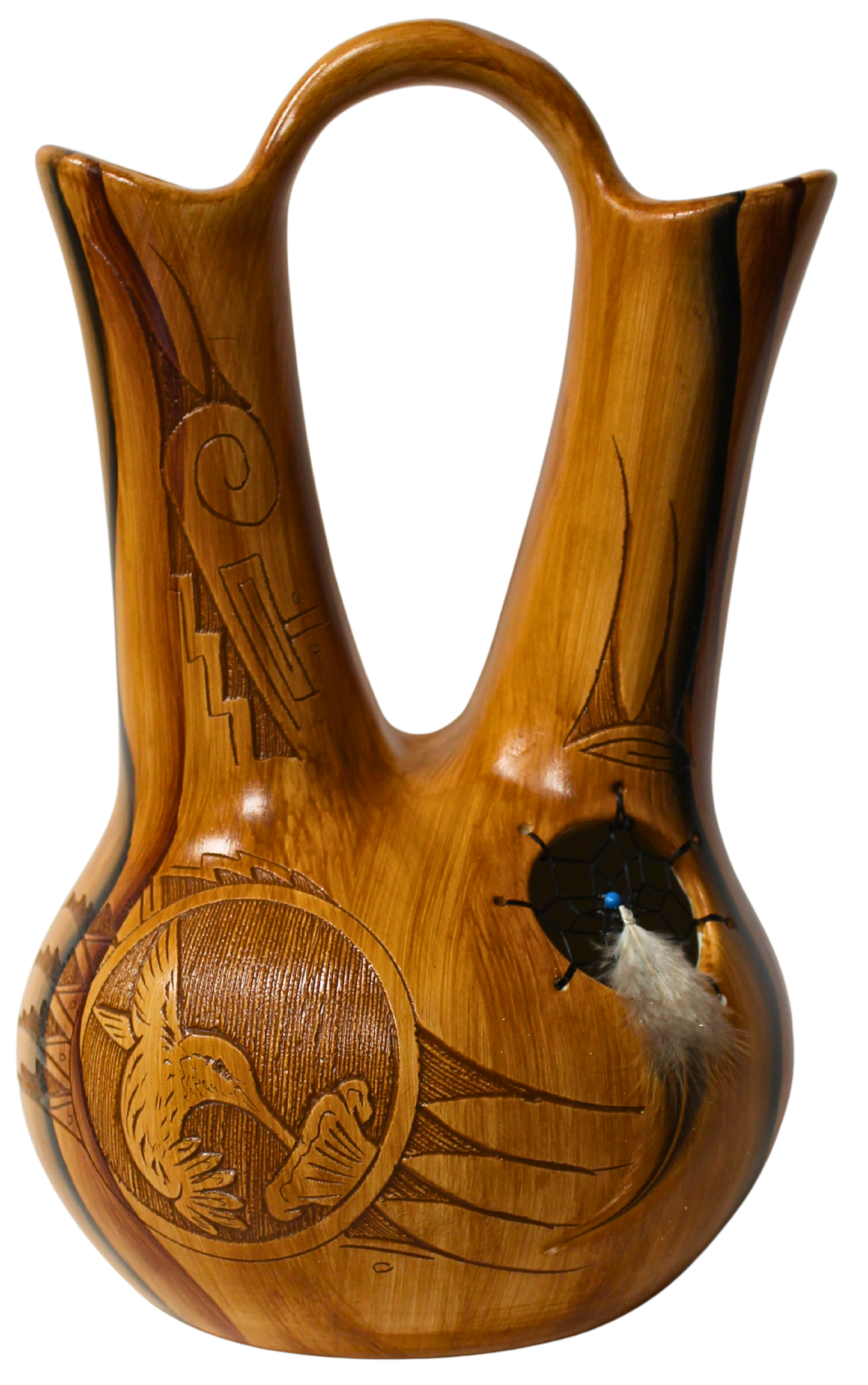 Navajo Etched Collector Piece by Dwayne Blackhorse -(DBW176A)