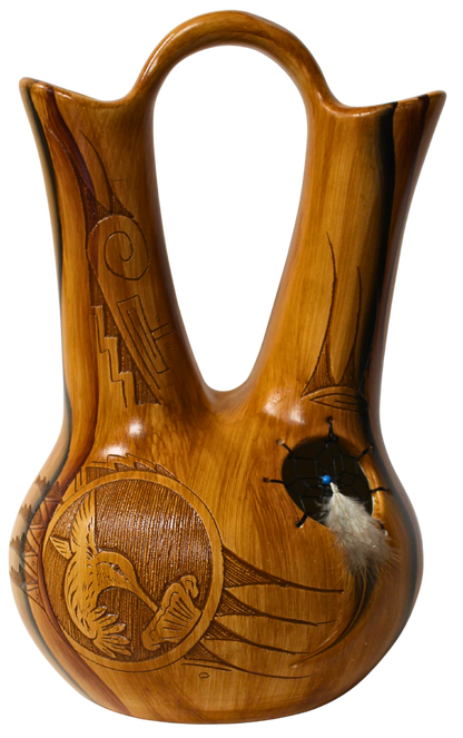 Navajo Etched Collector Piece by Dwayne Blackhorse -(DBW176A)