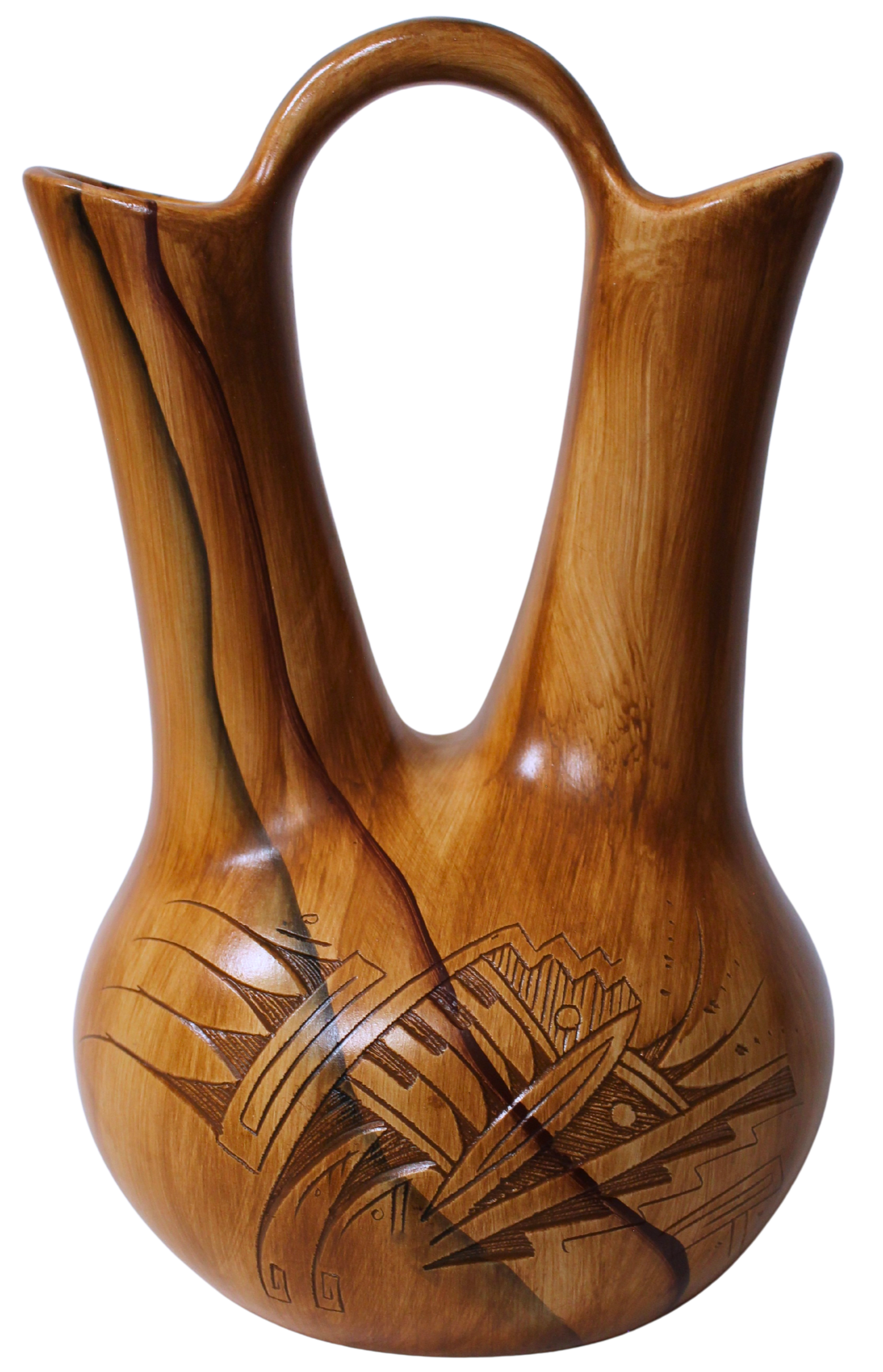 Navajo Etched Collector Piece by Dwayne Blackhorse -(DBW176A)