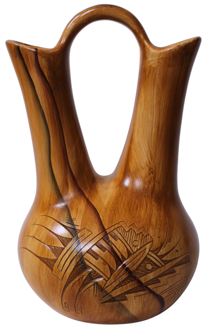 Navajo Etched Collector Piece by Dwayne Blackhorse -(DBW176A)