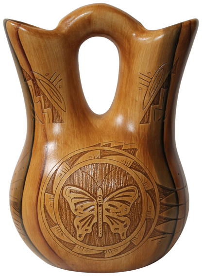 Butterfly Wedding Vase - Collector by Dwayne Blackhorse -(DBW25WVButterly)