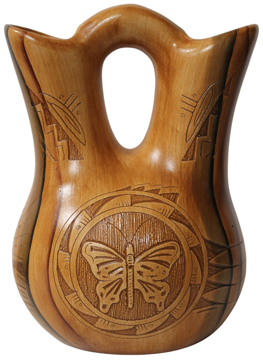 Butterfly Wedding Vase - Collector by Dwayne Blackhorse -(DBW25WVButterly)